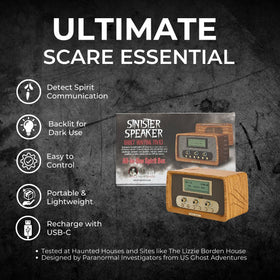 US Ghost Adventures Sinister Speaker USB-C recharge for portable use