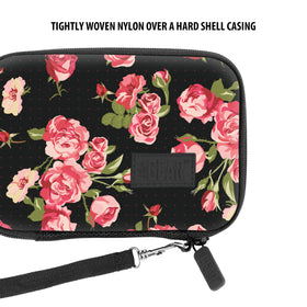 USA Gear Floral exterior texture highlighting weather-resistant nylon for rugged use