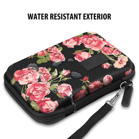 USA Gear Floral interior security strap holding hotspot securely during transit