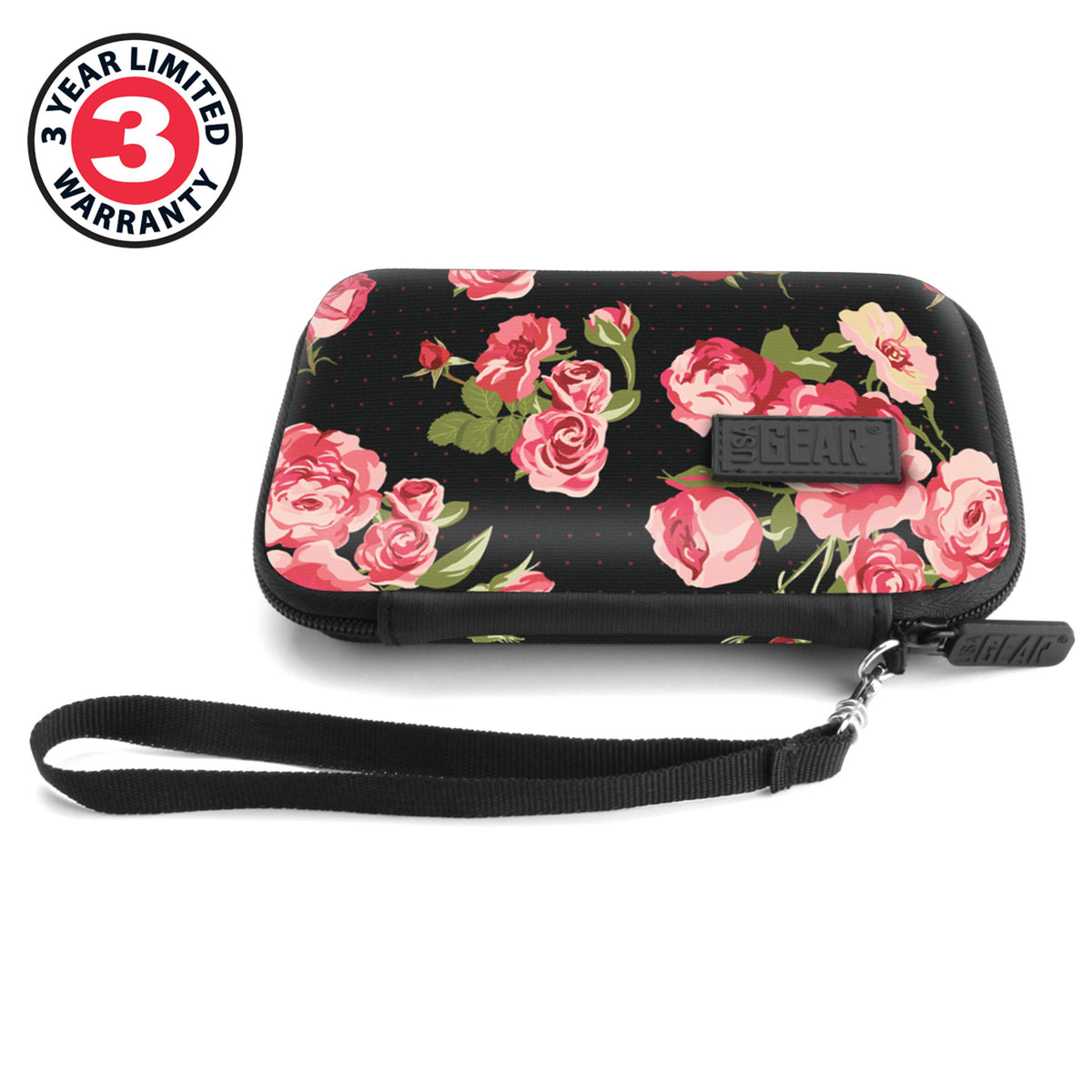 USA Gear Floral travel case designed for on-the-go internet access