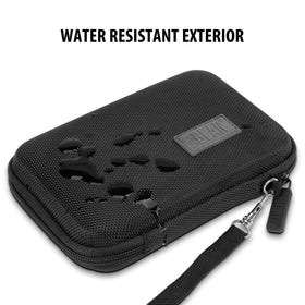 Mesh pocket stores cables and small accessories inside the USA Gear hotspot case.
