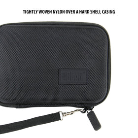 Spacious interior of the USA Gear case accommodates hotspot and cables together.