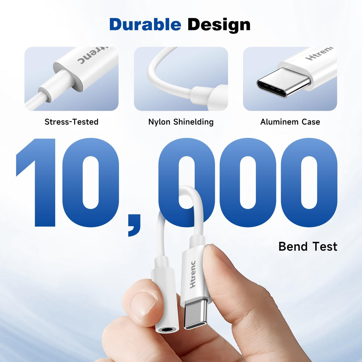 USB-C to 3.5mm adapter with mic and controls
