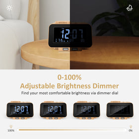 uscce closeup of LCD display dimmed for no-glow sleep benefit