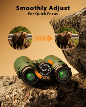 Usogood binoculars 12x42 birdwatching scene delivers crisp color-true views in the field.