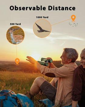 Usogood binoculars 12x42 lightweight travel design ideal for cruises and hikes.