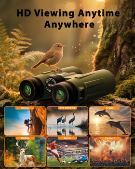 Usogood binoculars 12x42 low-light performance enables clearer dusk viewing.