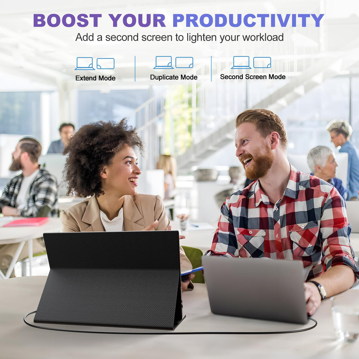 Usparkle 18.5-inch portable monitor with VESA mounting capability.