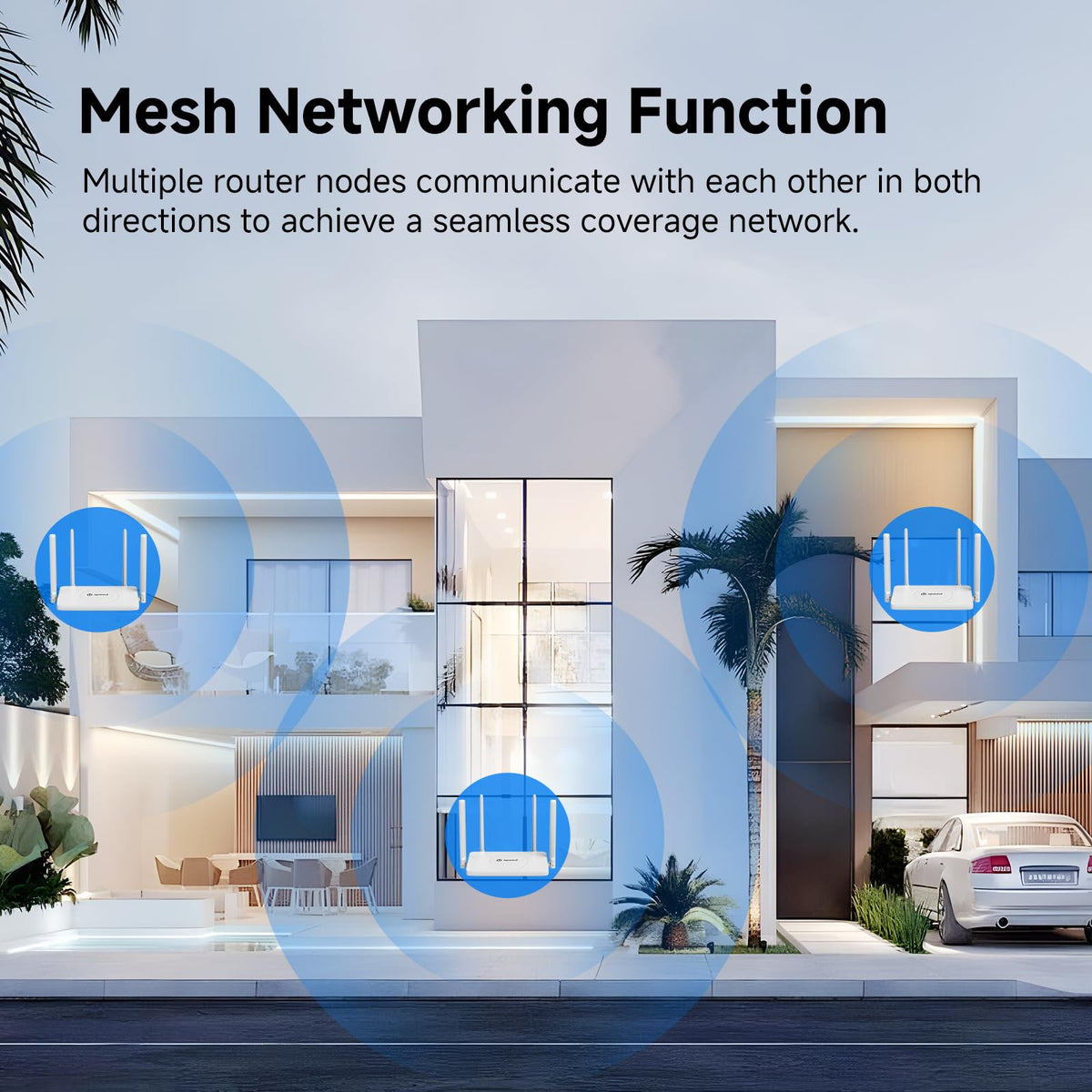U-SPEED AC1200 router WPA2 security protects the network