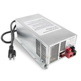 USSKYBOY WF-9855 front panel delivers stable 55A DC power for RV electronics.