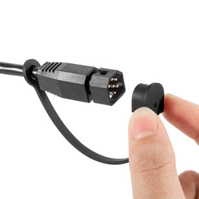 Ussuray cable beside ruler showing 30-inch length for neat installations