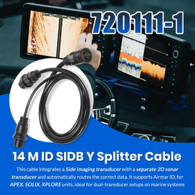 usvehj Y splitter full cable length displaying 30-inch size and neat routing benefit