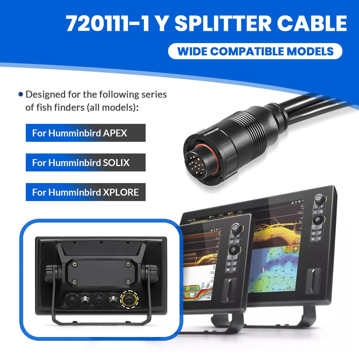 usvehj Y splitter keyed connector detail ensuring correct insertion and reliability