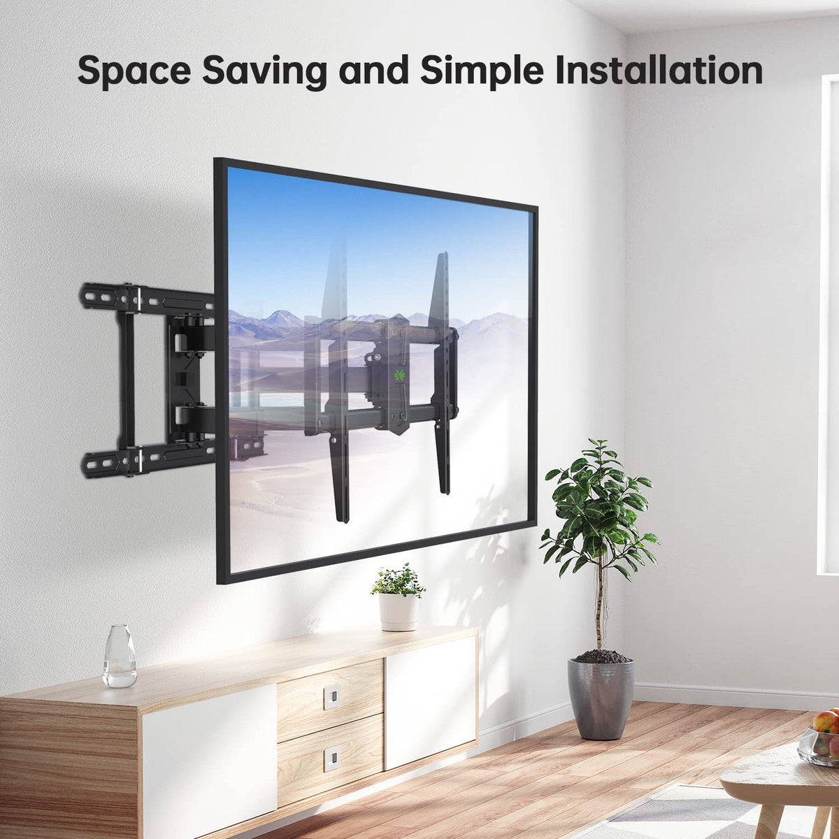 USX MOUNT 110 lb weight capacity supports larger TVs securely