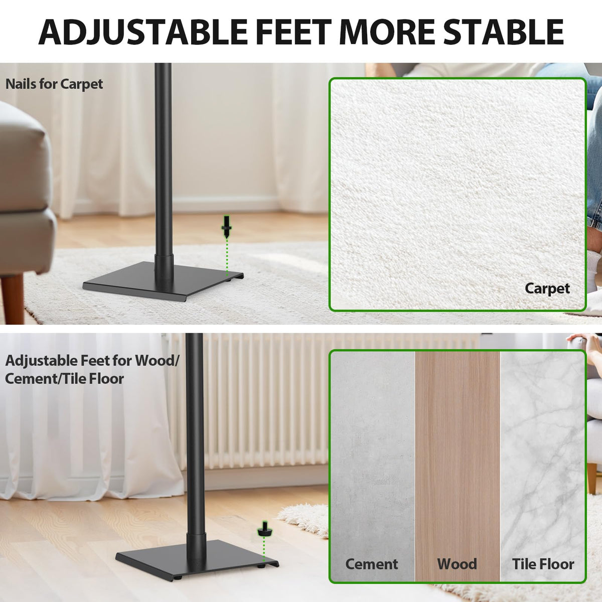 USX MOUNT assembly hardware and velcro for easy setup