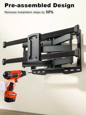 USX MOUNT cable management velcro straps organizing wires neatly and reducing clutter