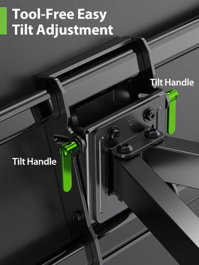 USX MOUNT centered sliding design for precise TV alignment.
