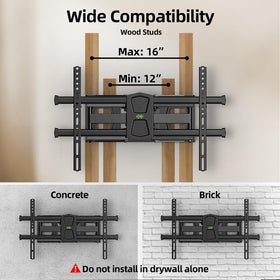 USX MOUNT close-up of articulating arm showing durable steel construction and smooth movement