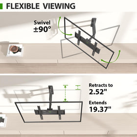 USX MOUNT close-up of VESA bracket showing secure universal compatibility