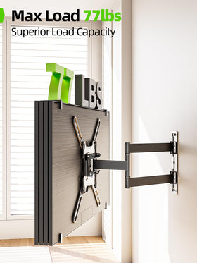 USX Mount corner-design fits room corners for space-saving setups