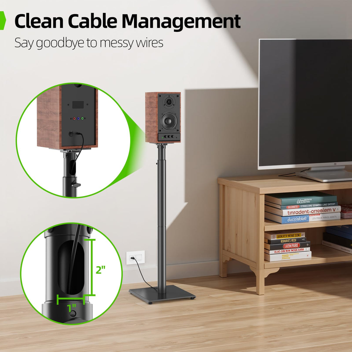 USX MOUNT rubber feet protect floors and prevent slipping
