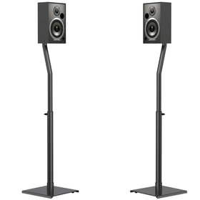 USX MOUNT front view pair stands offering stable speaker elevation