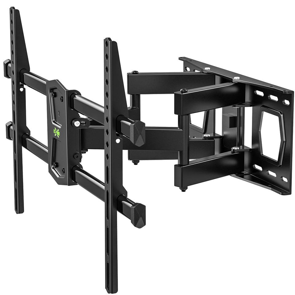 USX MOUNT front view installed on wall showing secure TV support and clean look