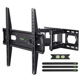 USX MOUNT front view with mounted TV showing secure wall mount and clean look
