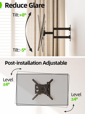 USX Mount low-profile-retracted keeps the screen close to wall