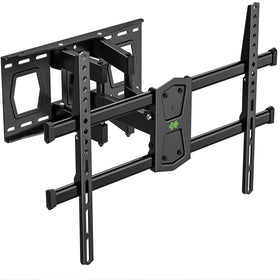 USX MOUNT scale comparison with TV showing compatibility with 42–82 inch screens