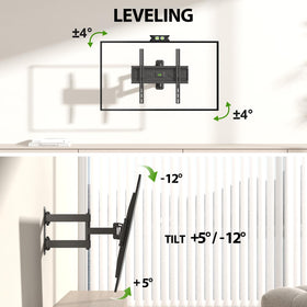 USX MOUNT security lock screw detail ensuring TV stays firmly attached
