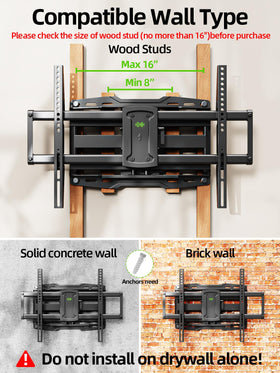 USX MOUNT side profile extended to full reach, flexible viewing positions