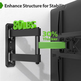 USX MOUNT side profile folded close to wall demonstrating neat appearance