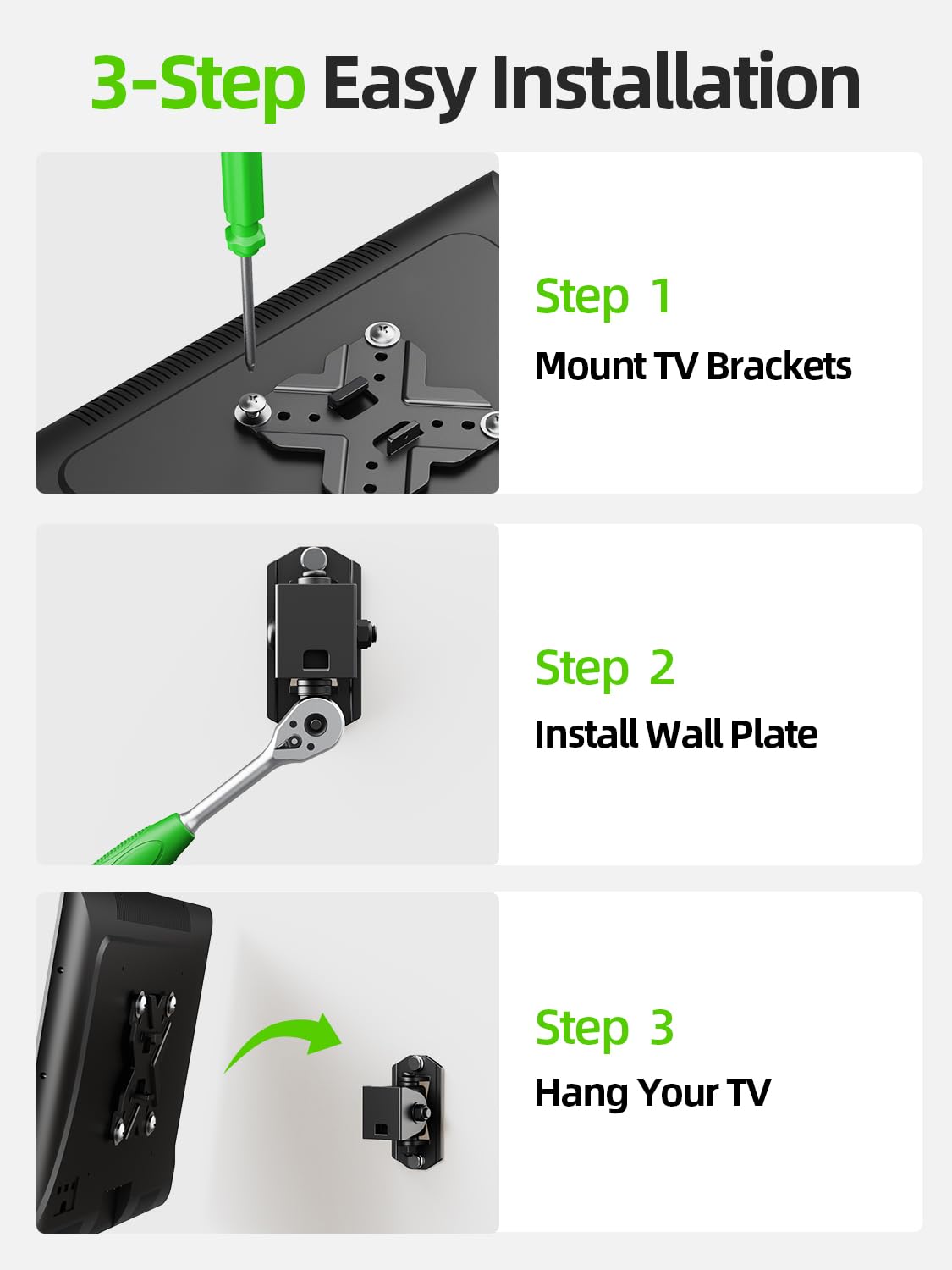 USX MOUNT 22lb load capacity suitable for lightweight TVs and monitors