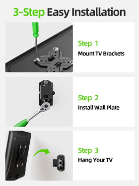 USX MOUNT 22lb load capacity suitable for lightweight TVs and monitors