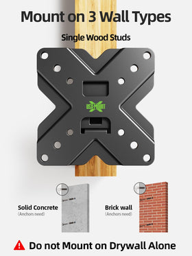 USX MOUNT wood-stud compatible wall mount for sturdy installation