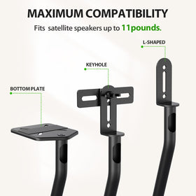USX MOUNT square base with rubber feet adds stability and floor protection