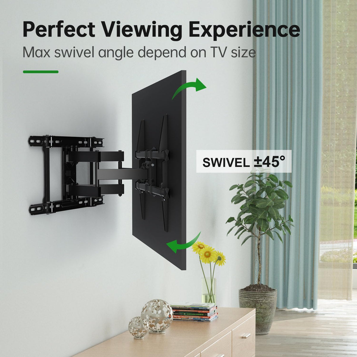 USX MOUNT stud spacing compatibility supports 16–24 inch wall installation.