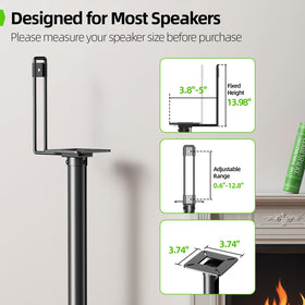 USX MOUNT stands showing wide compatibility with multiple speaker brands