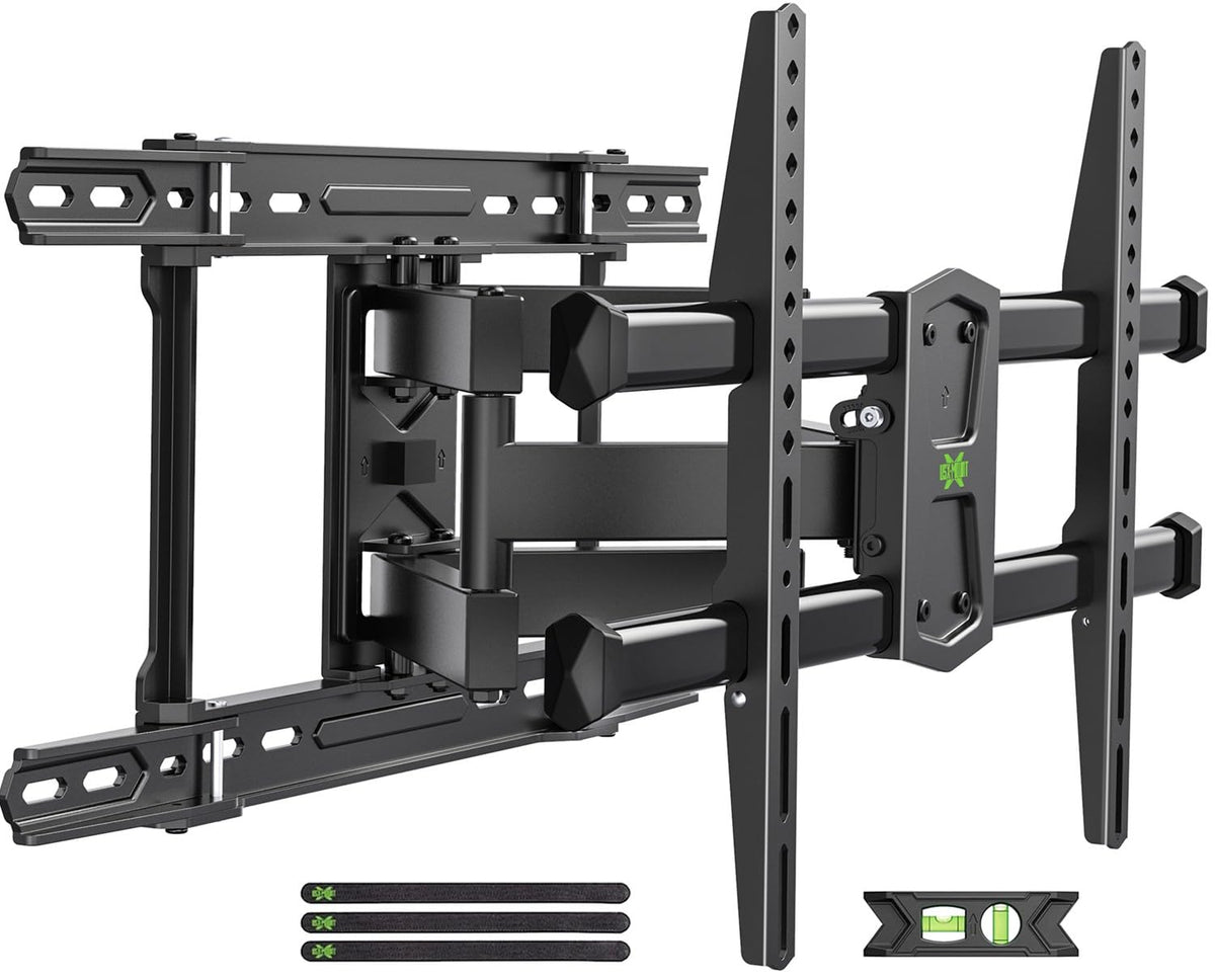 USX MOUNT tilt-swivel full-motion wall mount for flexible viewing angles.