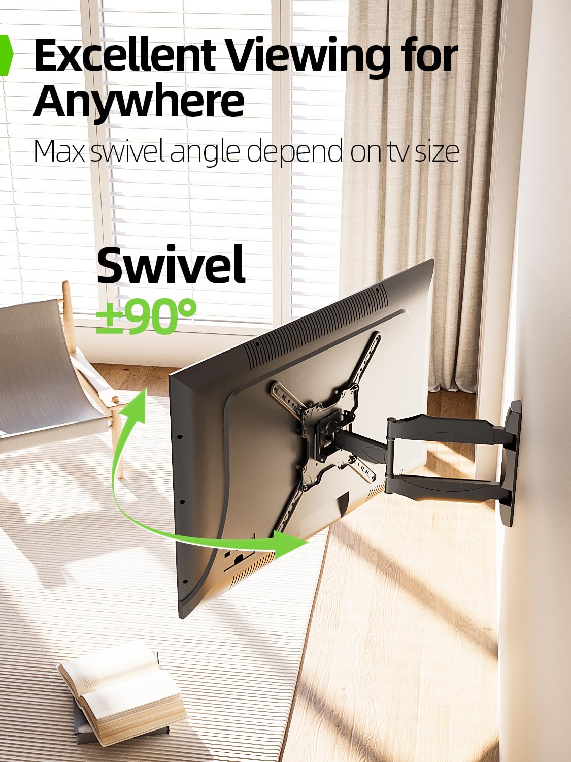 USX Mount universal-26-60in-fit supports most TVs up to 77 lbs