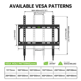 USX MOUNT wall mount with level helps accurate, easy installation