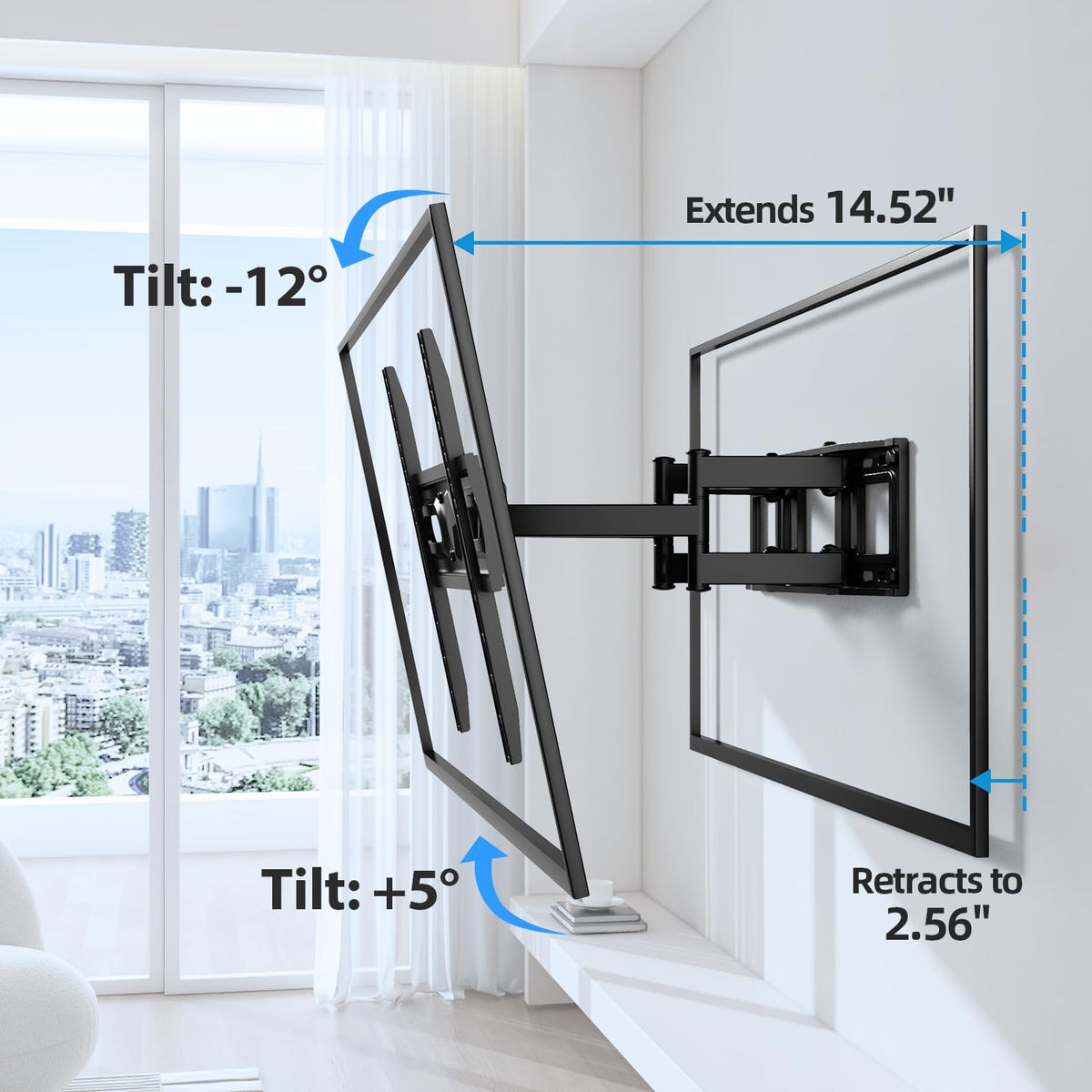 USX STAR arm fully extended showing flexible viewing and cable access