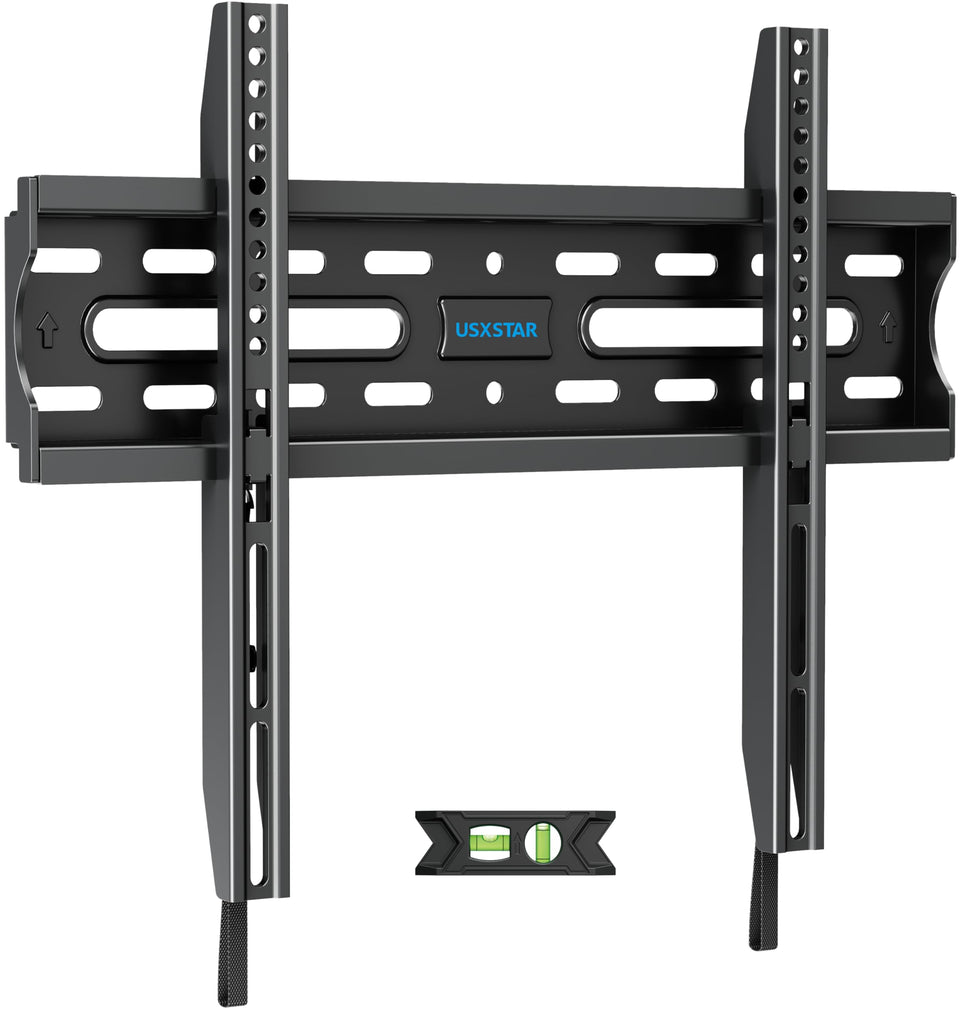 USX STAR fixed TV mount ultra slim profile keeps TV flush to wall
