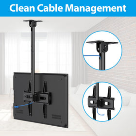 USX STAR internal cable management inside pole for tidy appearance