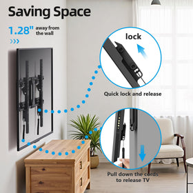 USX STAR low profile side view showing 1.28 inch gap and space-saving benefit