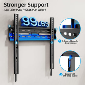 USX STAR quick release mount lever for easy TV removal