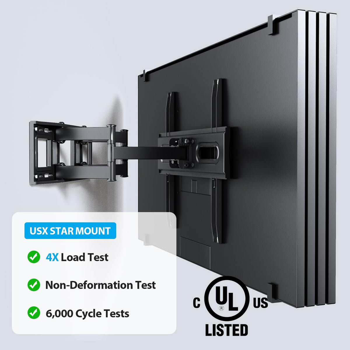 USX STAR drilling template aligned on 16-inch stud for accurate installation