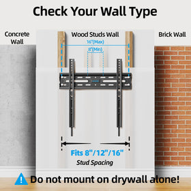 USX STAR space-saving wall mount with 16-inch stud support
