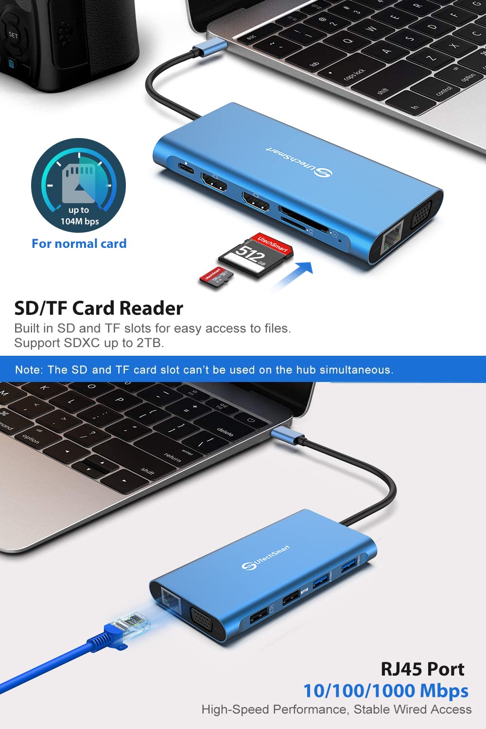 UtechSmart ultra-portable aluminum design for on-the-go productivity.